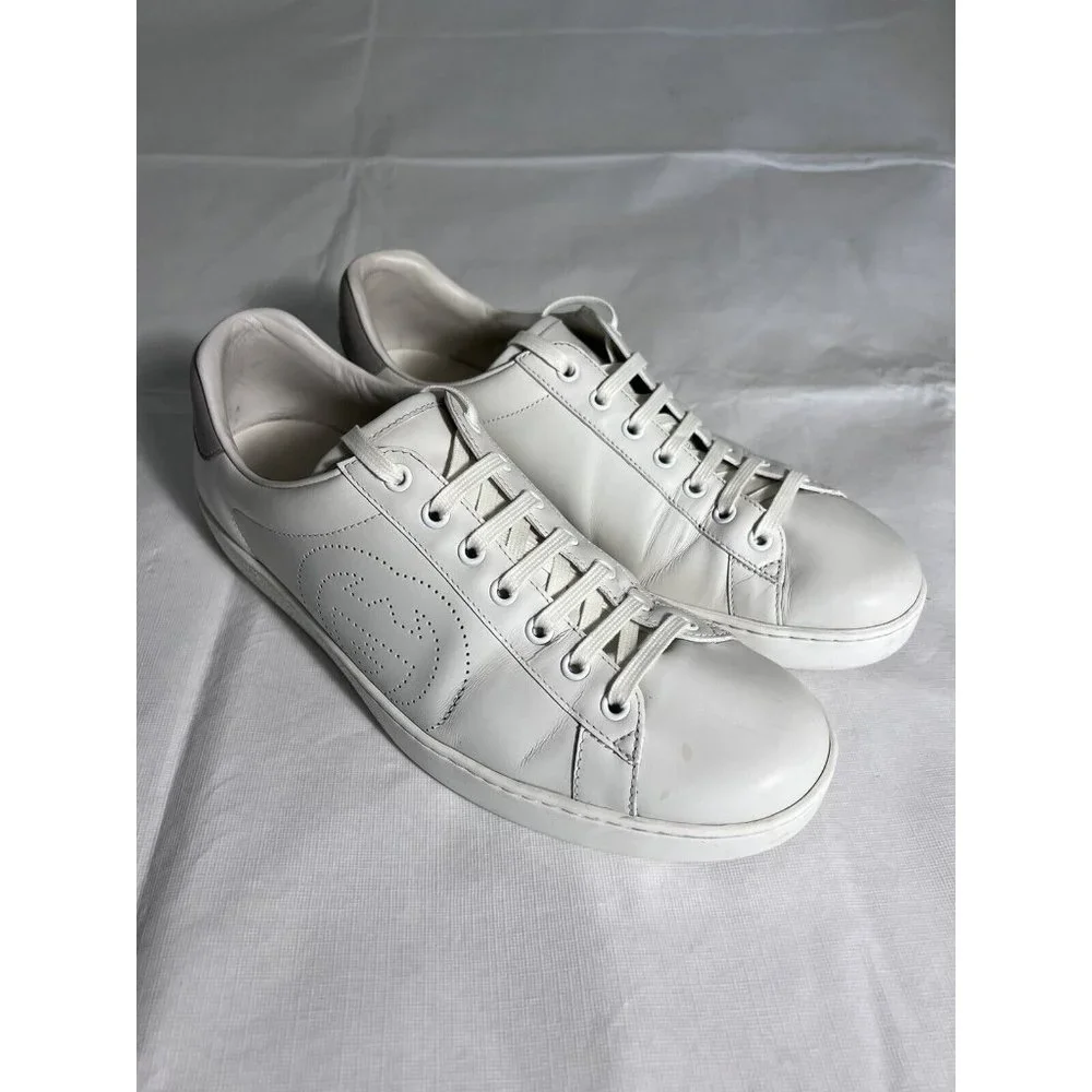 Gucci Ace Interlocking G Mens White Sneakers Size 10 US | 43.5 EU | 9.5 UK/AU - Picture 10 of 16